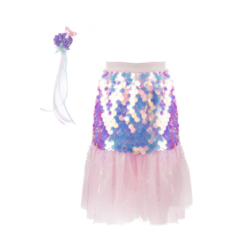 Great Pretenders - Bling Bling Mermaid Skirt & Hairclip Set