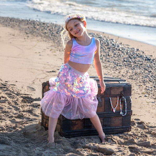 Great Pretenders - Bling Bling Mermaid Skirt & Hairclip Set