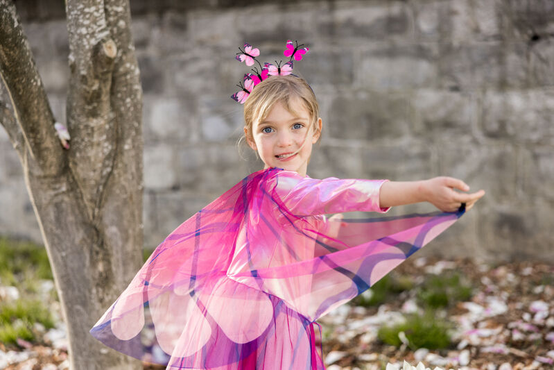 Great Pretenders - Pink Twirl Butterfly Dress with Wings