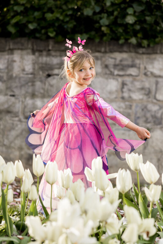 Great Pretenders - Pink Twirl Butterfly Dress with Wings