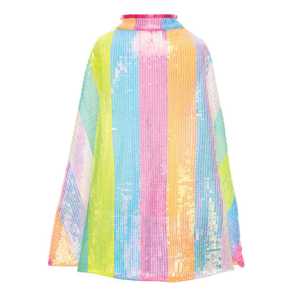 Great Pretenders - Stripy Sequins Cape Size 4 - 6