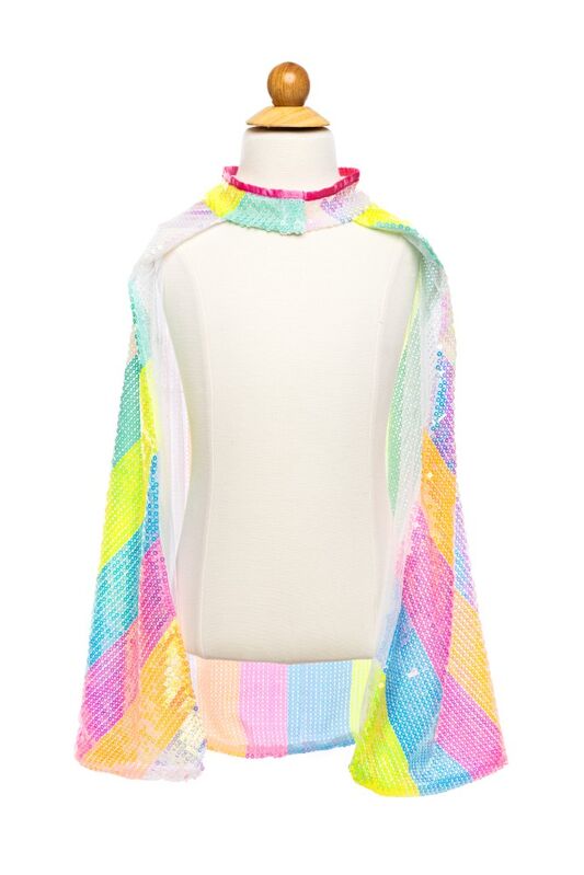 Great Pretenders - Stripy Sequins Cape Size 4 - 6