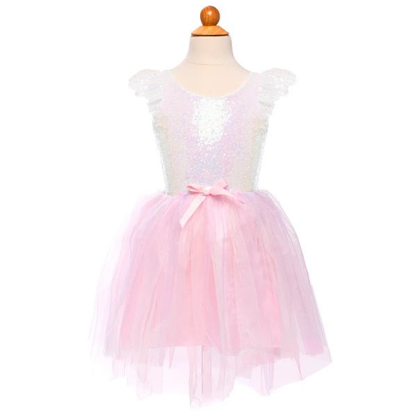 Great Pretenders- Dreamy Unicorn Dress Iridescent/Pink 3-4 years