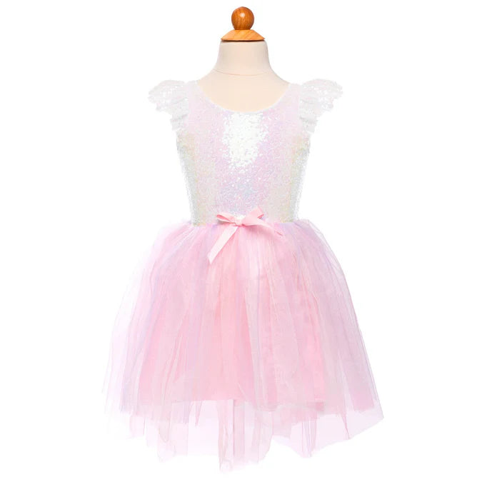 Great Pretenders- Dreamy Unicorn Dress Iridescent/Pink 3-4 years