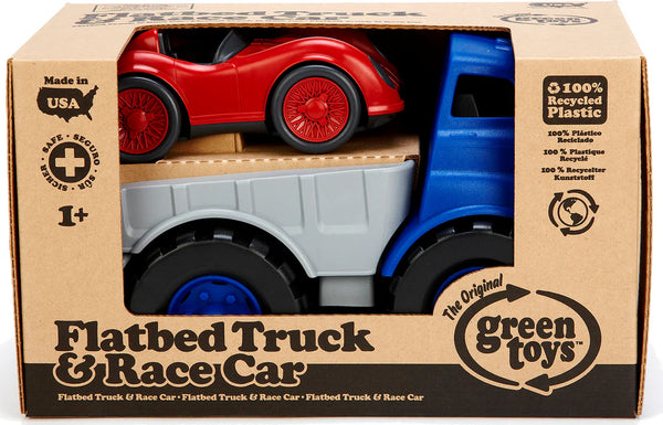 Green Toys - Flatbed Truck & Race Car
