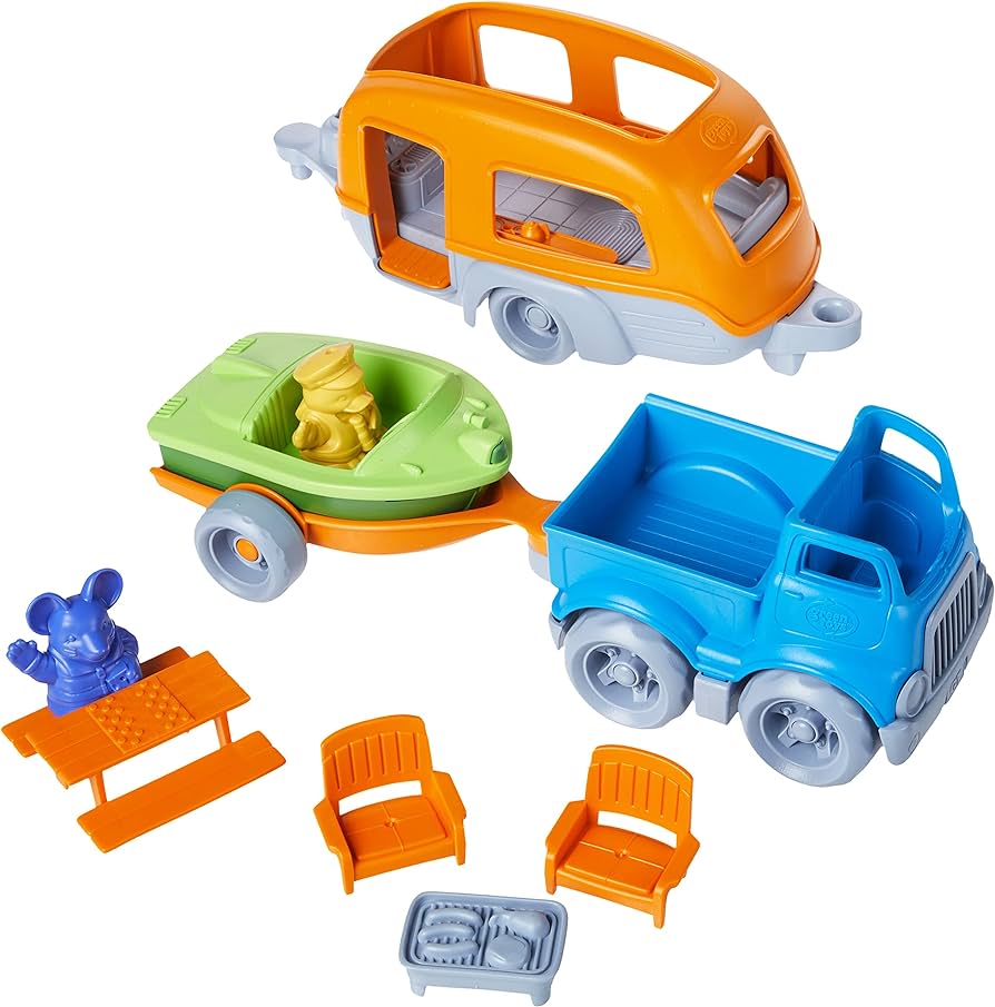 Green Toys Recycled Plastic Vehicle Playset For Kids Green Toys RV ...