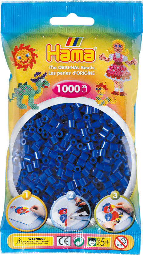 Hama Beads 1000 Pieces Blue