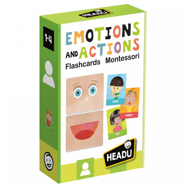 Headu - Emotions and Actions Montessori Flashcards