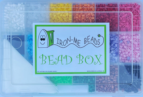 Iron-Me Beads- Divided Box, 16 Colors