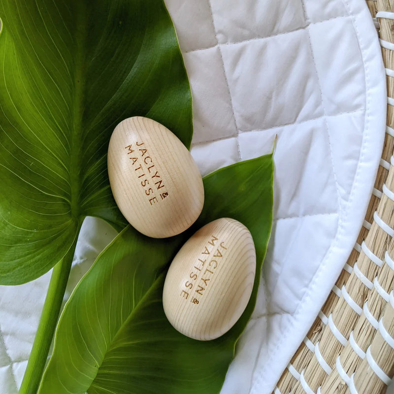 Jaclyn & Matisse - Wooden Egg Shaker Pair