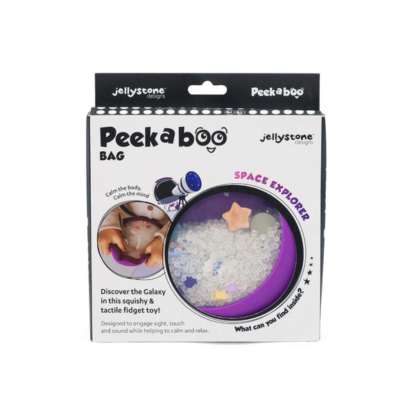 Jellystone - Peekaboo Sensory Bag, Galaxy Explorer