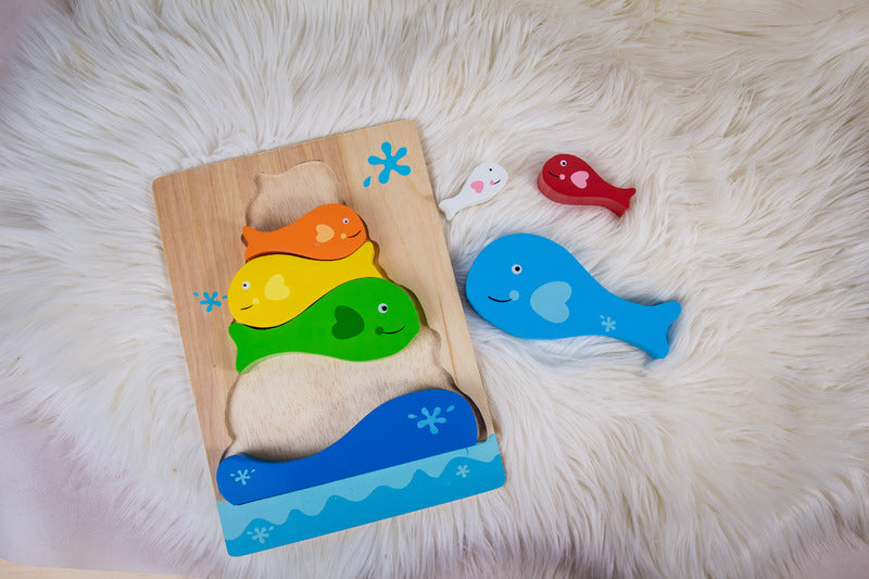 Kiddie Connect - Fish Stacker Puzzle