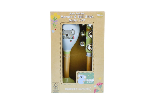 Koala Dream - Bush Maraca & Bell Stick Music Set