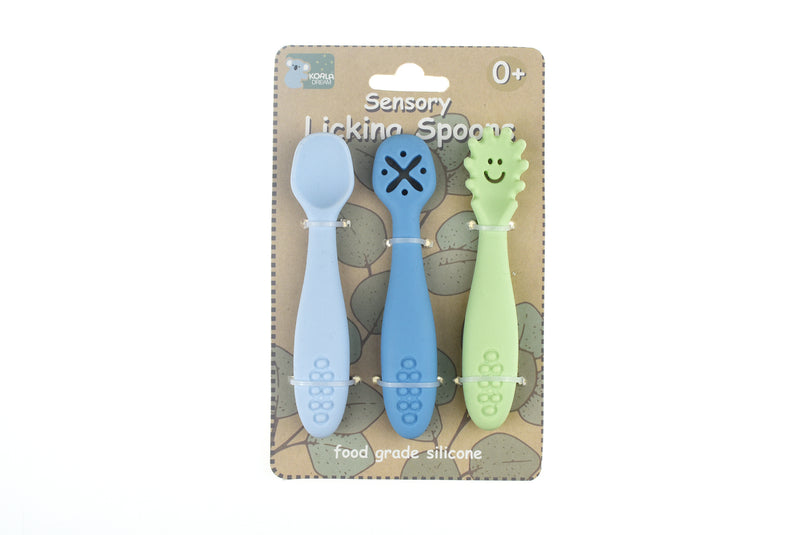 Koala Dream - Sensory Licking Spoons Blue