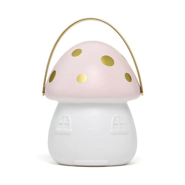 Little Belle Fairy House Carry Lantern Pink & White