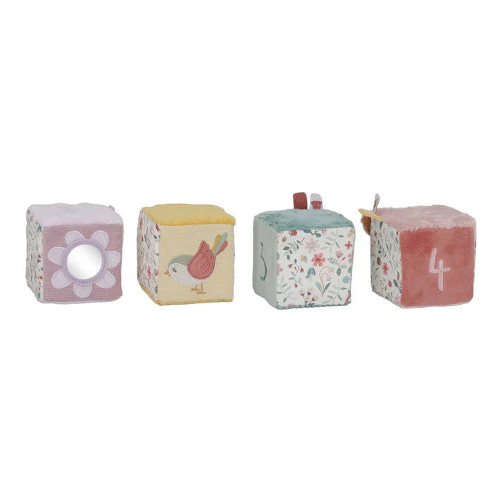 Cube D’activité Little Dutch Fairy Garden – Jouet D’éveil Doux, Textures Variées, Miroir (rose, 14 Cm) - 11