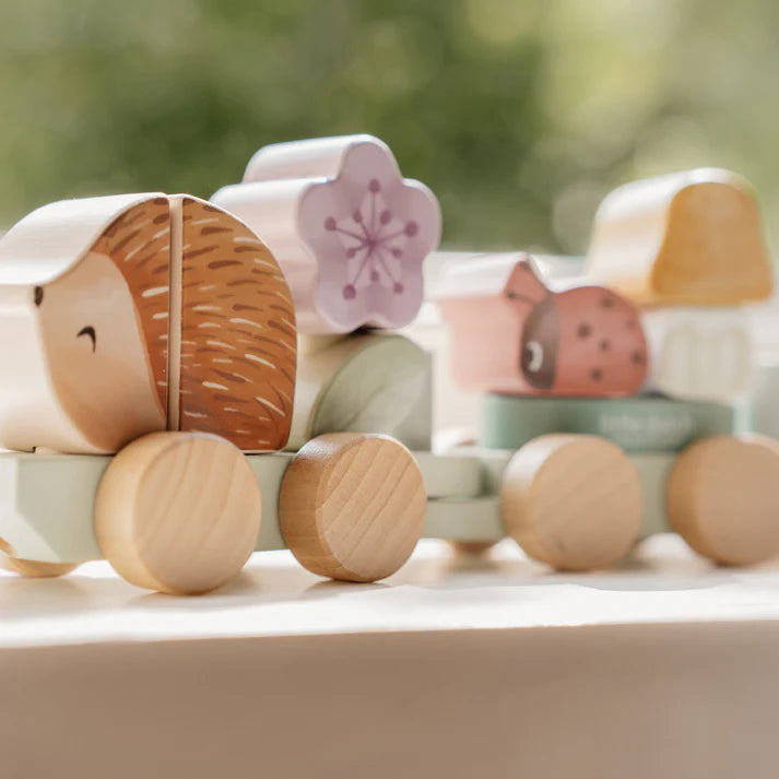 Little Dutch - Fairy Garden Stacking Train Hedgehog