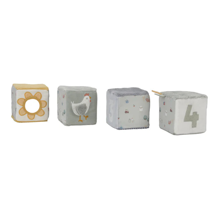 Little Dutch - Little Farm Soft Cubes Set