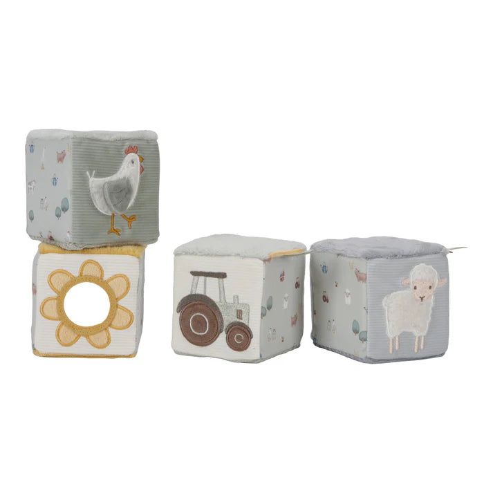 Little Dutch - Little Farm Soft Cubes Set