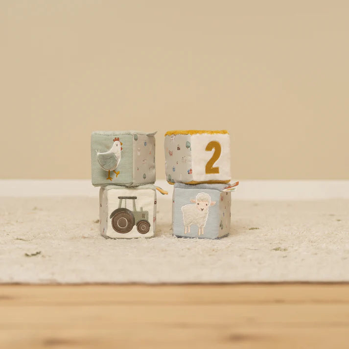Little Dutch - Little Farm Soft Cubes Set