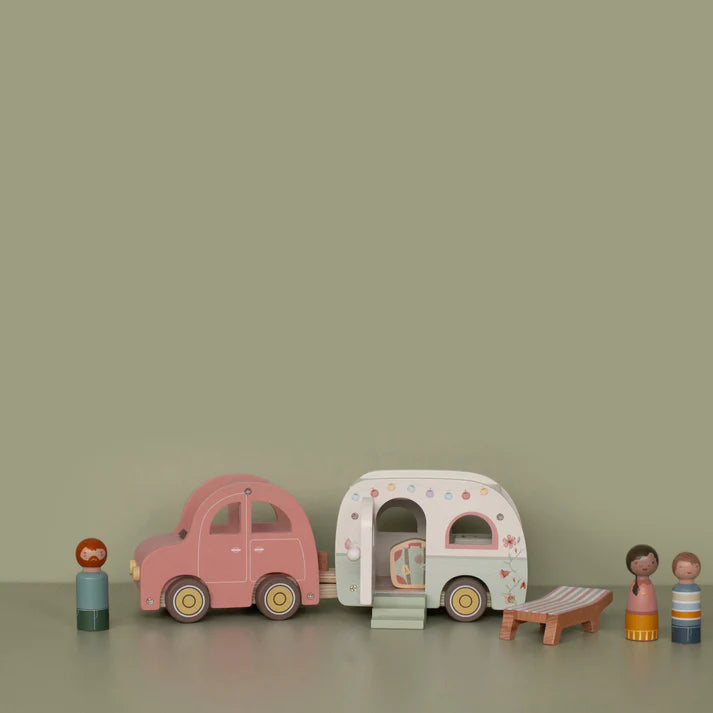 Little Dutch - Toy Car with Caravan