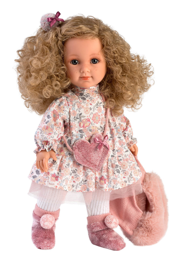 Llorens Dolls Elena Girl Doll 35 cm, floral dress