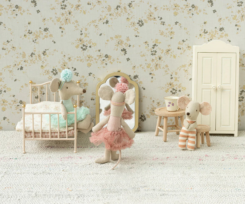 Maileg - Ballerina Mouse Little Sister, Light Mint