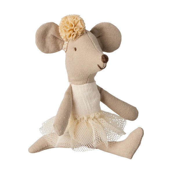 Maileg - Ballerina Mouse Little Sister, Off White