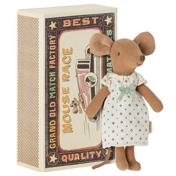 Maileg -  Mouse , Big Sister Brown in box
