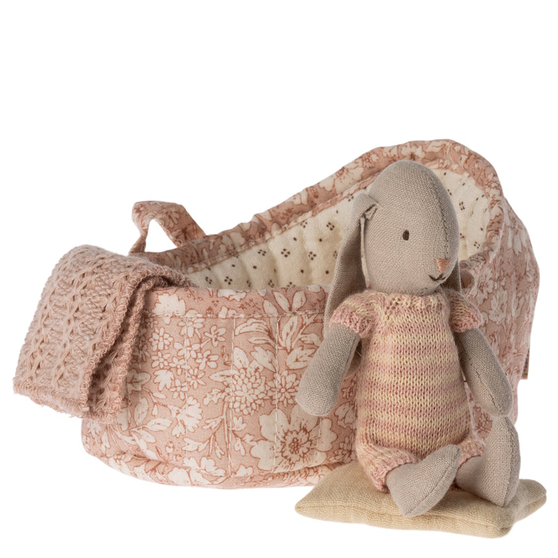 Maileg - Bunny in Carry Cot Micro, Assorted