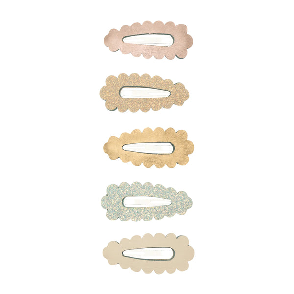 Mimi & Lula - Metallic Scallop Edge Clips