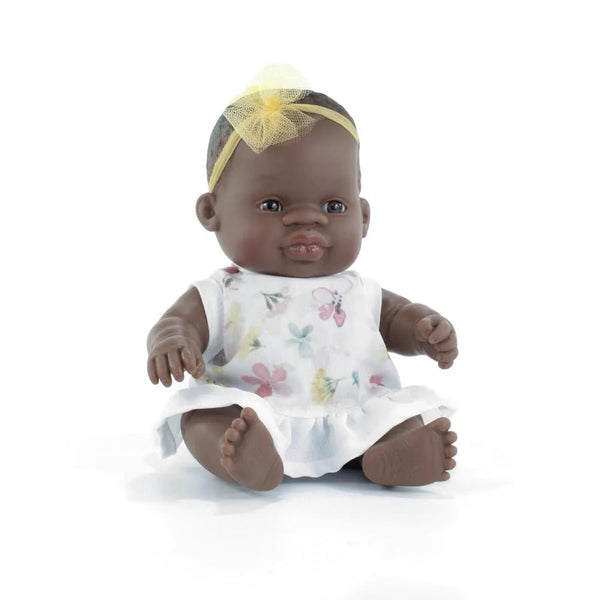 Miniland - African Girl Doll 21cm with Dress