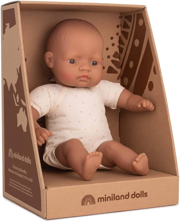 Miniland Doll - Hispanic Soft Body Doll 32 cm