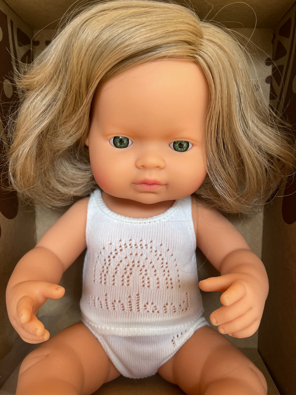 Miniland - Vinyl Doll 38cm Caucasian Girl