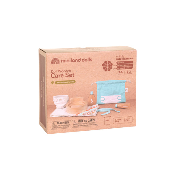 Miniland - Doll Wooden Care Pack