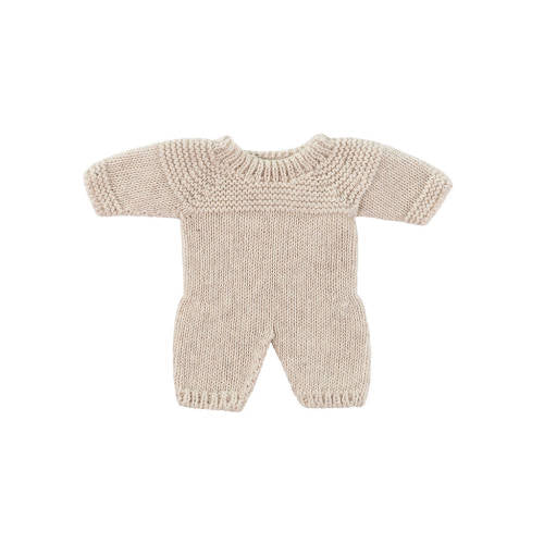 Miniland - Knitted Doll Outfit, Linen Pyjamas (21 cm Doll)