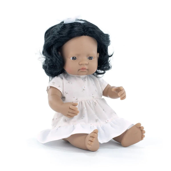 Miniland- My Friends & Me, Latin American Girl Doll 38cm