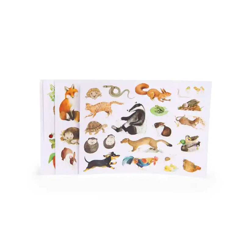 Moulin Roty - Le Jardin 100 Pack of Stickers, Nature
