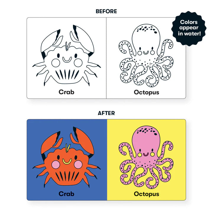 Mudpuppy - Bath Book, Color the Ocean