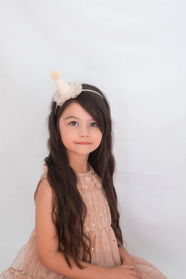 Miss Sister Rose Violet Party Hat Headband