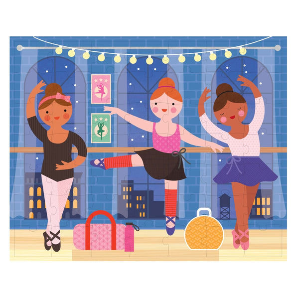 Petit Collage - Two Sided Ballerina Puzzle
