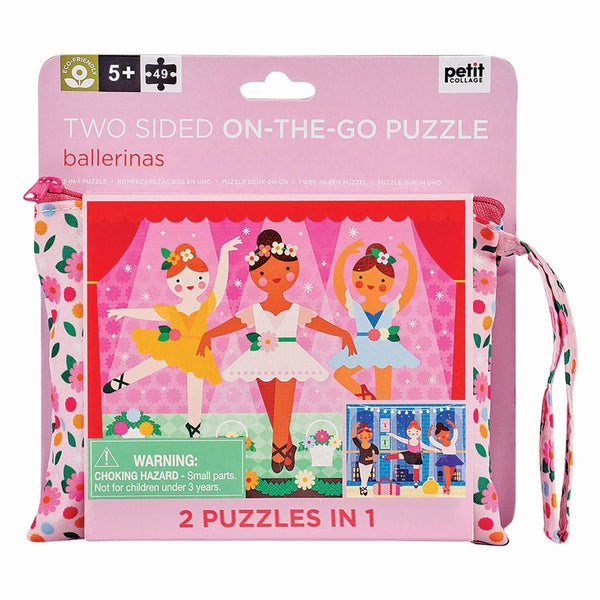 Petit Collage - Two Sided Ballerina Puzzle