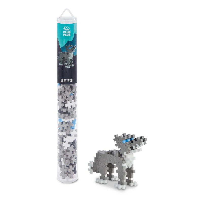 Plus Plus - Gray Wolf 100 Pieces Tube