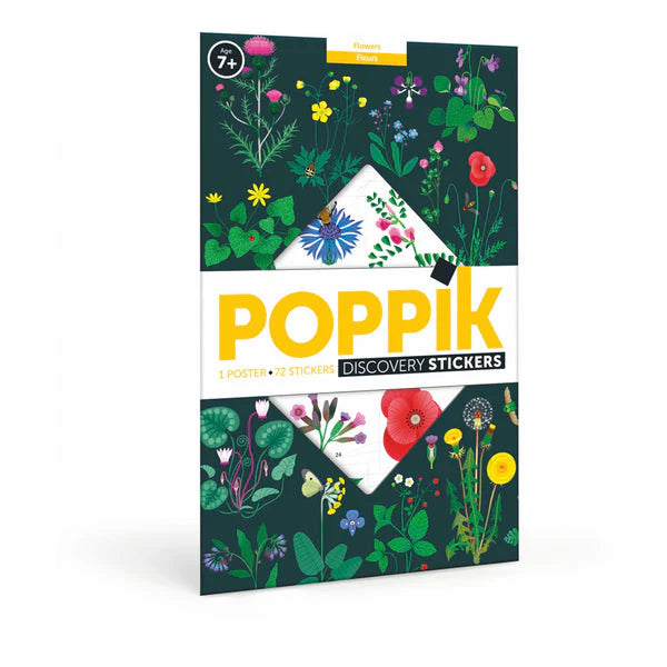 Poppik - Discovery Stickers and Poster, Botanic