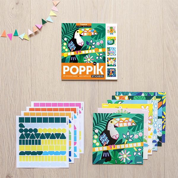 Poppik - My Sticker Cards, Tropical