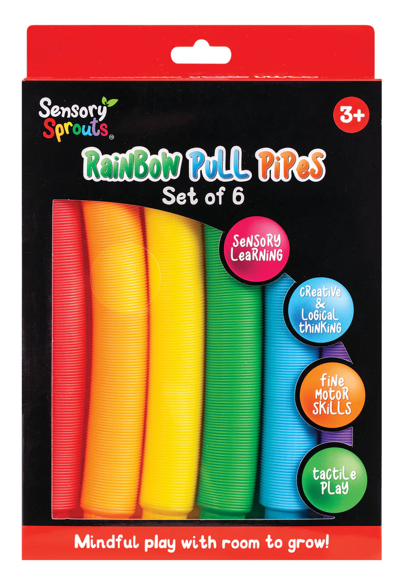 Sensory Sprouts - Rainbow Pull Pipes