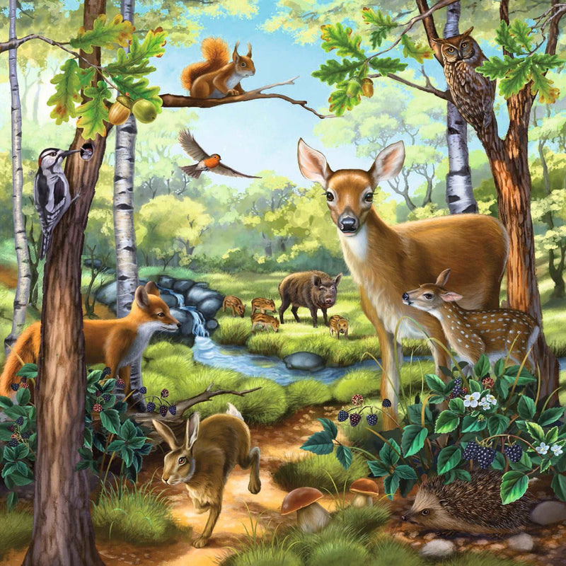 Ravensburger - 3 x 49 Piece Puzzles, Forest/Zoo/Domestic Animals