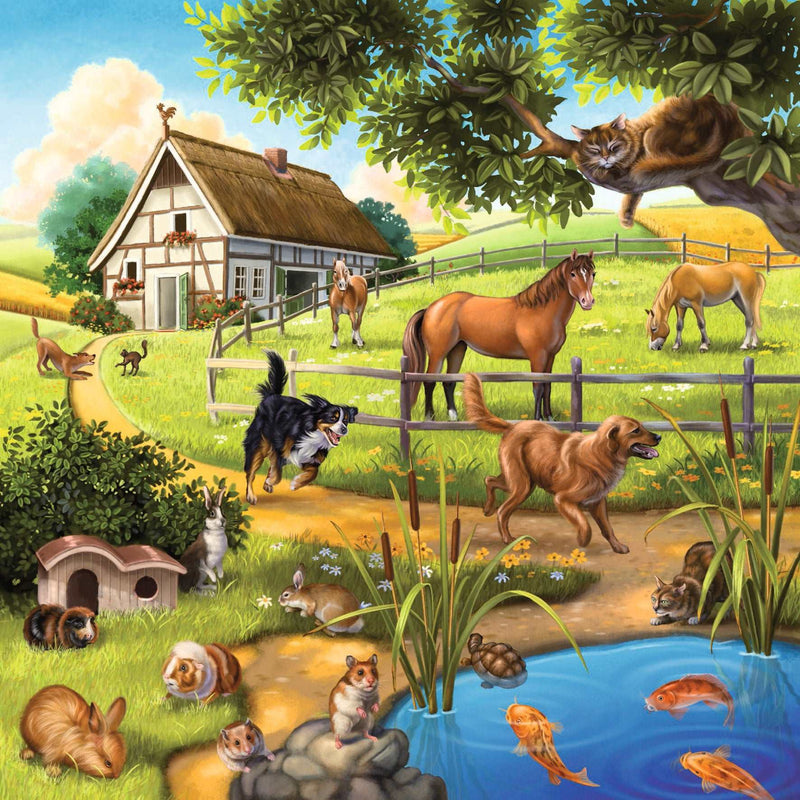 Ravensburger - 3 x 49 Piece Puzzles, Forest/Zoo/Domestic Animals