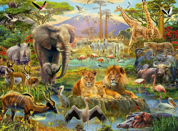 Ravensburger - Animals of the Savanna, 200 Piece Puzzle