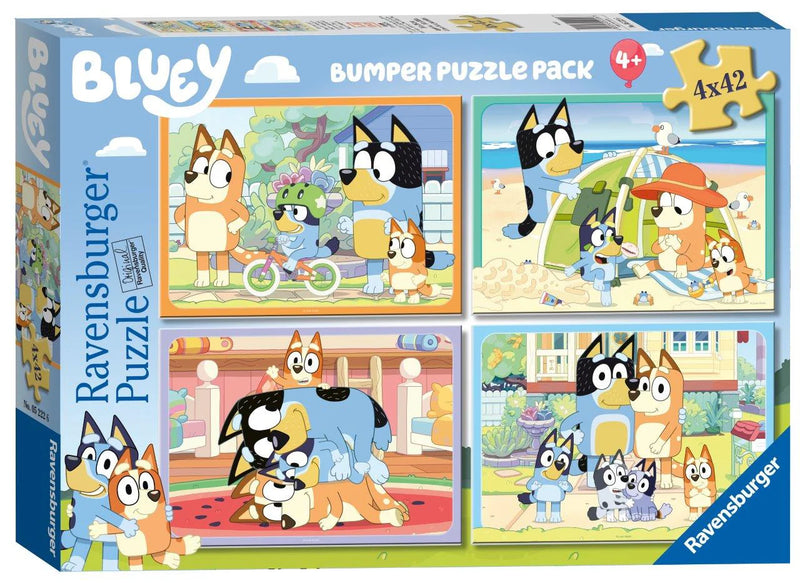 Ravensburger - Bluey Gotta Be Done! Puzzle, 4 in a Box